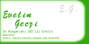 evelin geczi business card